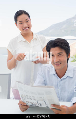 Couple spending the morning together Stock Photo