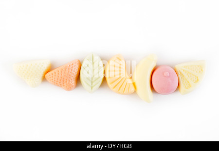 gummy yogurt on white background Stock Photo