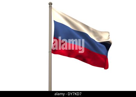 Digitally generated russian national flag Stock Photo