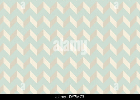Blue and cream patterned wallpaper Stock Photo