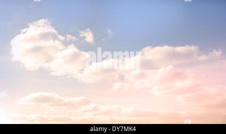 Beautiful blue cloudy sky Stock Photo