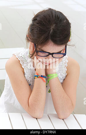 Child boredom Stock Photo