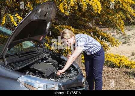 Car breakdown Stock Photo