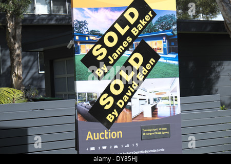 australian residential property for sale/sold/auction in avalon on sydney's northern beaches,australia Stock Photo