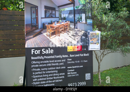 australian residential property for sale/sold/auction in avalon on sydney's northern beaches,australia Stock Photo