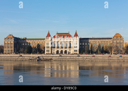 Main Building of the Budapest University of Technology and Economics, it is the oldest Institutes of Technology in the world, founded in 1782 Hungary. Stock Photo