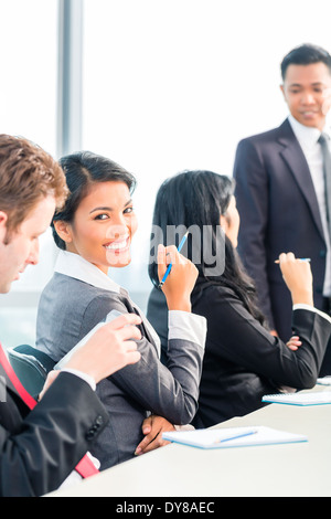 Businesspeople having a meeting Stock Photo