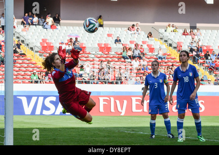 Italy goalkeeper, Francesca DURANTE, makes a great save against Venezuela. Stock Photo