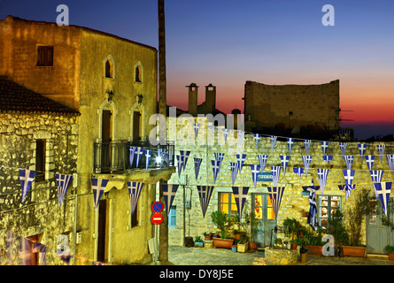 Photo from Areopolis, the real 'capital' of Mani region, Lakonia prefecture, Peloponnese, Greece Stock Photo