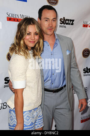 Los Angeles, California, USA. 9th Apr, 2014. KALEY CUOCO-SWEETING and CHRIS KLEIN attending the Los Angeles Premiere of 'Authors Anonymous' held at The Crest Westwood. 2014 Credit:  D. Long/Globe Photos/ZUMAPRESS.com/Alamy Live News Stock Photo