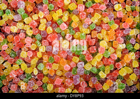 colorful fruit jelly candies Stock Photo