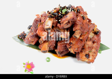 Chinese Food: Fried pork steak Stock Photo