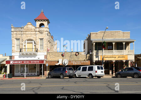 German town of Fredericksburg, Texas, USA Stock Photo - Alamy