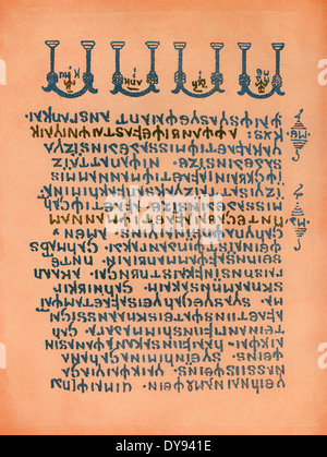 Translation of bible into gothic language hi-res stock photography