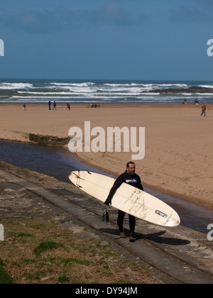 Summerleaze Beach, Bude, Cornwall, UK Stock Photo