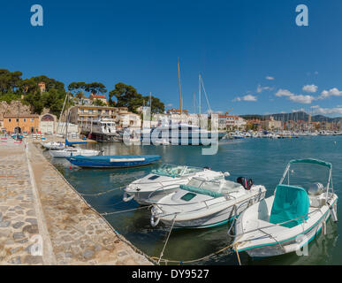 Port, town, village, water, spring, sea, ships, boat, Sanary sur Mer, Var, France, Europe, Stock Photo