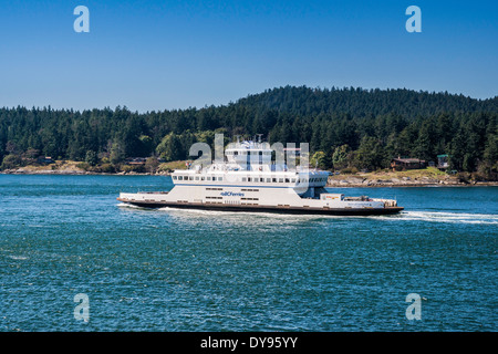 MV Queen of Cumberland, ferry, in Active Pass, Galiano Island in ...