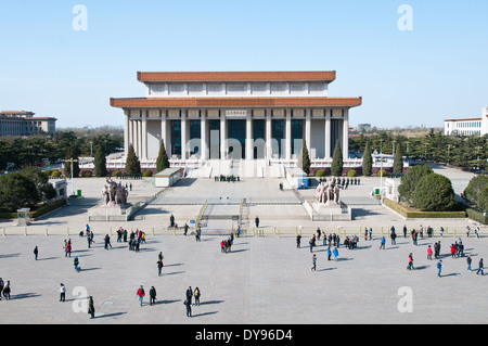 Chairman Mao Memorial Hall (Mausoleum of Mao Zedong) n Beijing Stock Photo