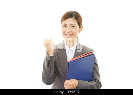 Smiling female office worker Stock Photo