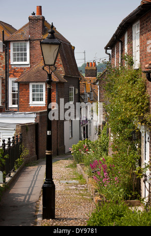 UK, England, East Sussex, Rye, Traders Passage, lane between Mermaid & Watchbell streets Stock Photo