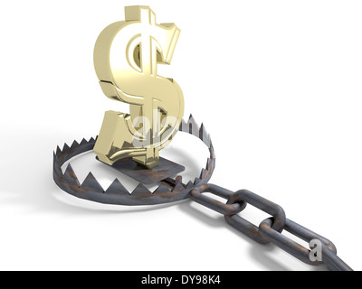 bear trap isolated on white background 3d illustration Stock Photo - Alamy