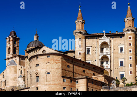 Palazzo Ducale, Urbino, Le Marche, Italy Stock Photo