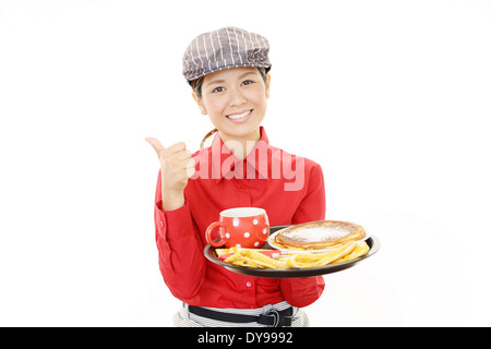 Portrait of a female baker Stock Photo