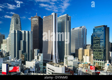 Shinjuku, Tokyo skyscraper district. Stock Photo
