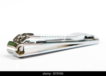 metal tongs nails isolated on white background Stock Photo