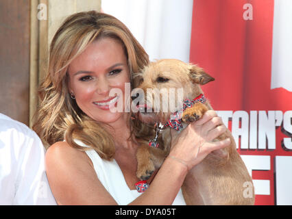 Amanda Holden and her dog Ruby attending a photocall for 'Britain's Got