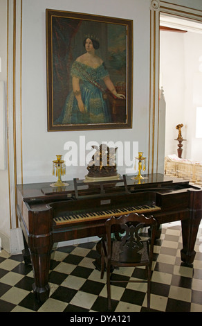 Nineteenth century piano Iznaga family house now a museum Sancti Spiritus town, Sancti Spiritus Province Cuba Stock Photo