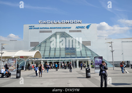 The Excel Exhibition Centre in London's Docklands Stock Photo