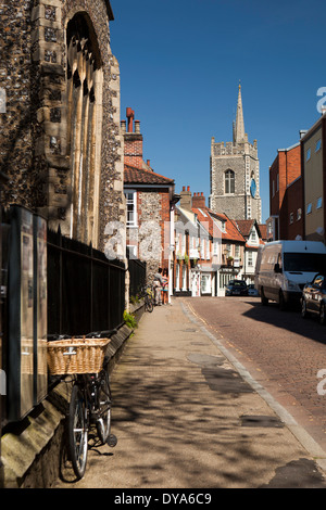 UK, England, Norfolk, Norwich, Tombland, Princes Street Stock Photo