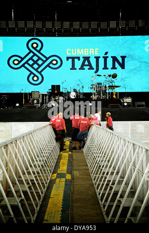 Cumbre Tajin stage Stock Photo