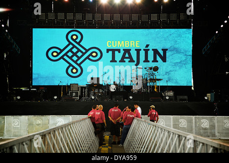 Cumbre Tajin stage Stock Photo