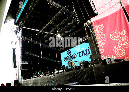 Cumbre Tajin stage Stock Photo