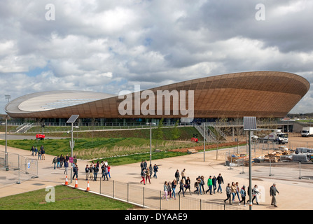 London VeloPark velodrome in Queen Elizabeth Olympic Park, London Stock Photo