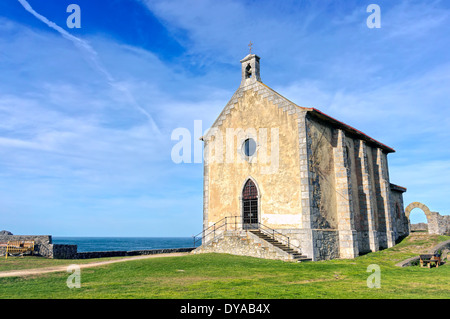Hermitage of Santa Catalina in Mudaka. Basque Country Stock Photo