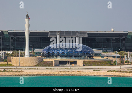 Doha, New Doha, Qatar, Middle East, airport, architecture, city, building, international, minaret, travel Stock Photo