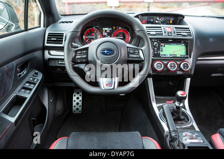 2014 Subaru wrx STI in Blue Stock Photo - Alamy