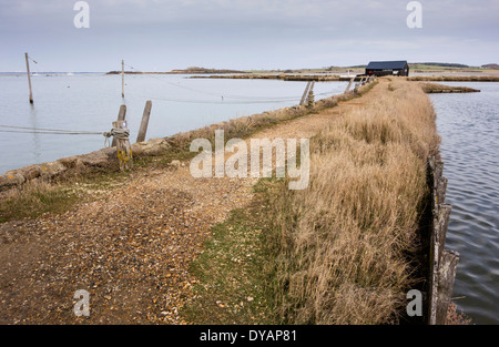 Old Salt Works at Newtown Quay, Isle of Wight, England, UK Stock Photo