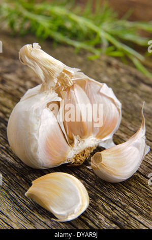 garlic vegetable Stock Photo