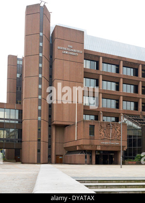 Liverpool Crown Court in the Queen Elizabeth II law courts building in ...