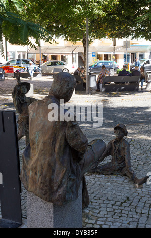 Monchique central square, Algarve, Portugal Stock Photo