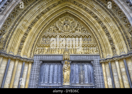 Image of Westminster Abbey North Entrance, London, UK Stock Photo