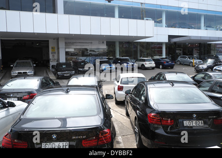 BMW cars for sale at a sydney dealership in australia Stock Photo