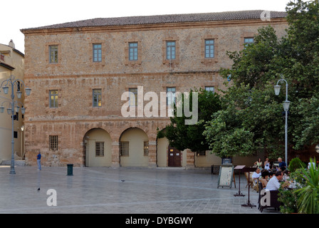 The 18th century former Venetian arsenal now used as Archaeological Museum Nafplio Peloponnese Greece located in Stock Photo