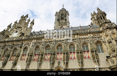Famous Town Hall of the city of Middelburg, capital of Zeeland province, the Netherlands. Stock Photo