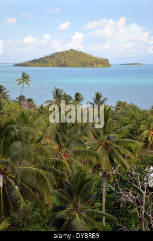 Luaniva Island in front of the capital city of Matautu, Wallis Island, Wallis and Futuna, Melanesia, South Pacific