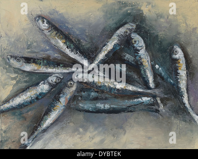 Painted fishes Stock Photo